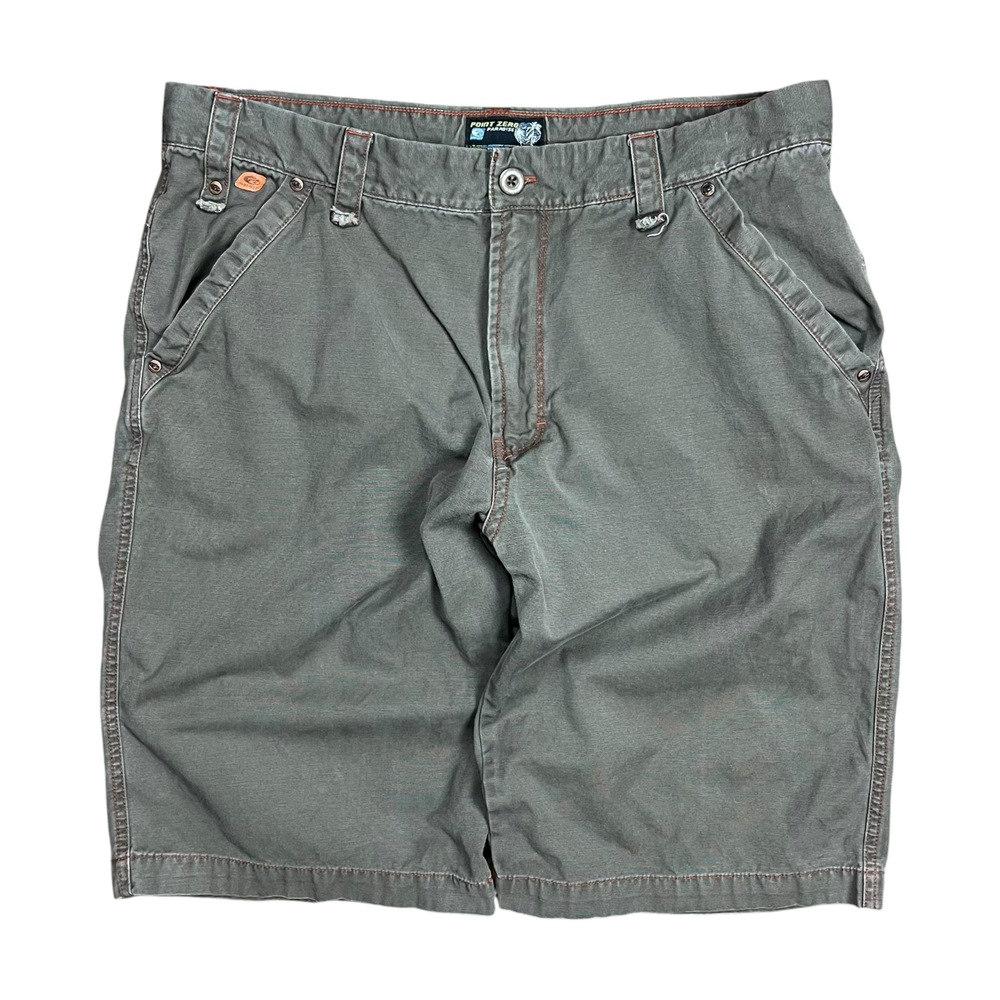 Vintage Y2K Point Zero Paradise Contrast Stitch Shorts - 36”